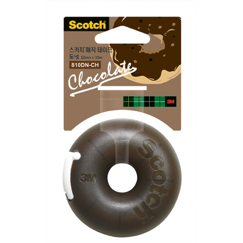 3M)매직테이프 도넛(초코/12mm*10m)