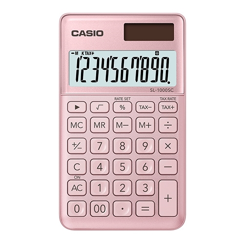 카시오)계산기(SL-1000SC/핑크/10자리)