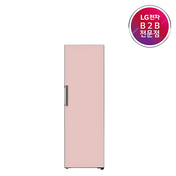 [LG전자]컨버터블 패키지 오브제컬렉션 글래스 냉장고 핑크 384L X321GP3S