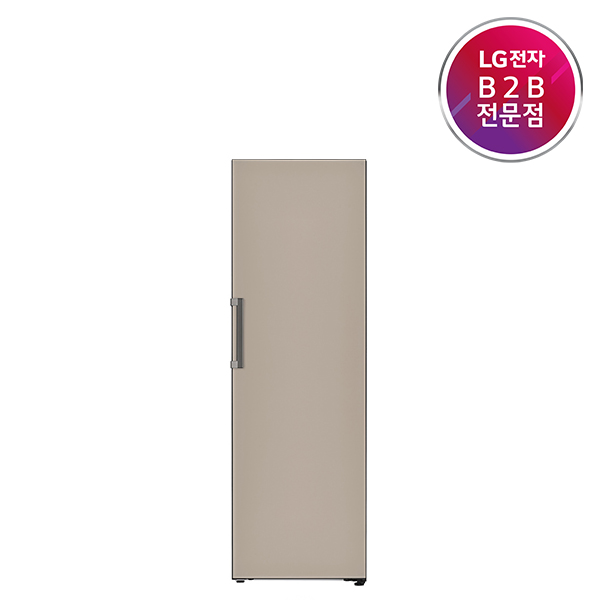 [LG전자]컨버터블 패키지 오브제컬렉션 글래스 냉장고 클레이 브라운 384L X321GC3S