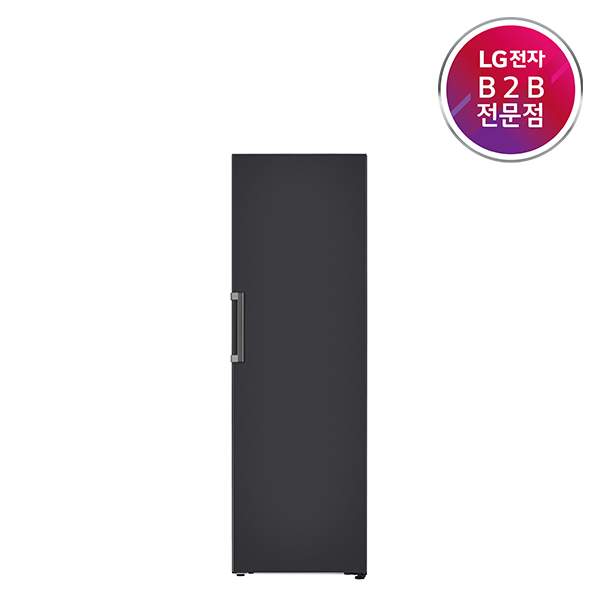 [LG전자]컨버터블 패키지 오브제컬렉션 메탈 냉장고 블랙 384L X321MB3S