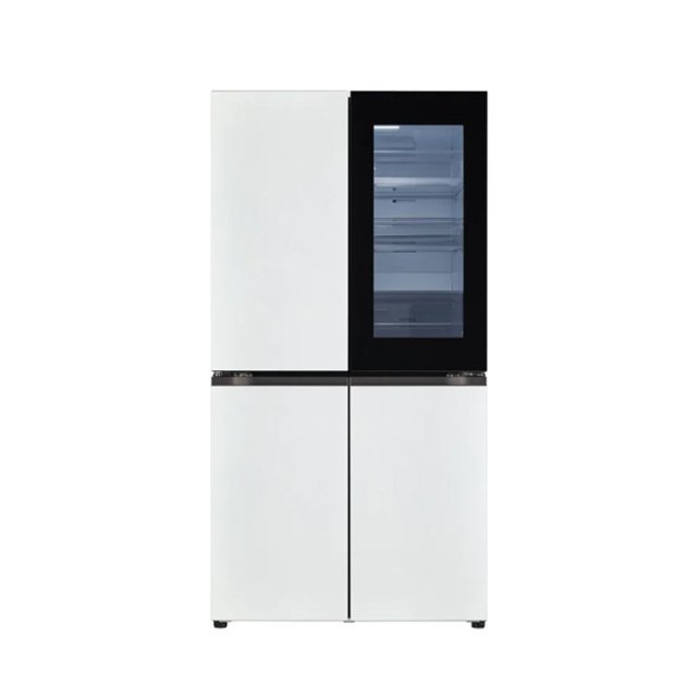 [LG전자]DIOS 오브제컬렉션 노크온 냉장고 메탈 화이트+화이트 870L T873MWW312
