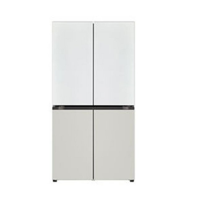 [LG전자]DIOS 오브제컬렉션 베이직 냉장고 글래스 화이트+그레이 870L T873MWG012