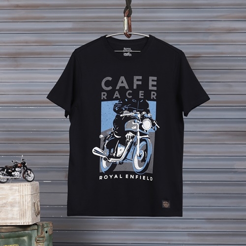로얄 카페 레이서 블랙 티셔츠
