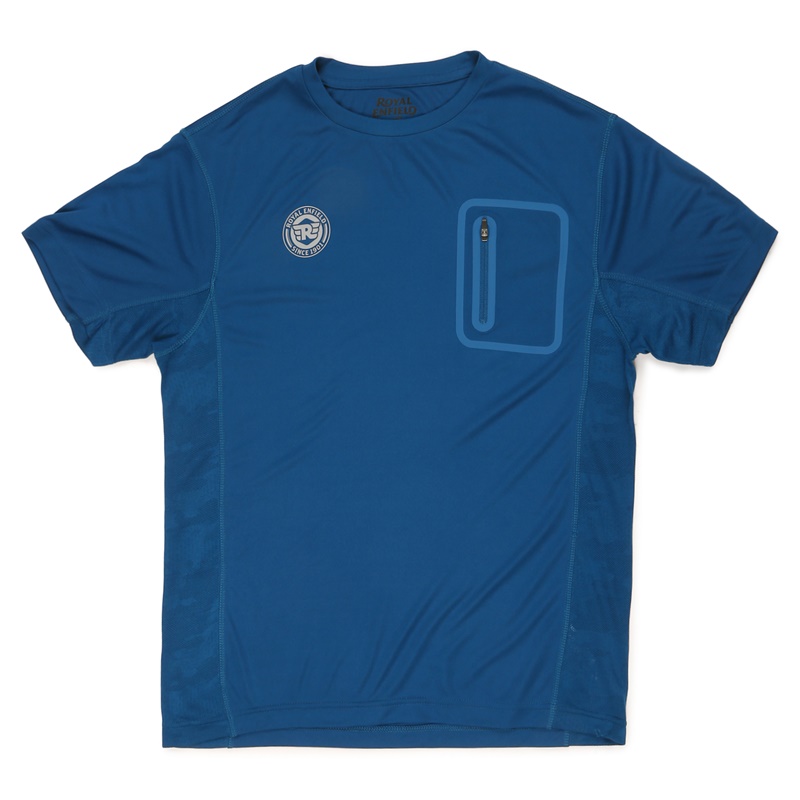 로얄 심리스 블루 티셔츠